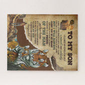 Son Gifts | Brief aan mijn zoontje van papa Legpuzzel (Horizontaal)