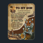 Son Gifts | Brief aan mijn zoontje van papa Magneet<br><div class="desc">Son Gifts | Aan mijn zoon zal ik je altijd dragen in mijn hartliefde van papa</div>