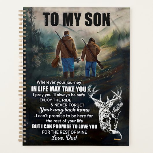 Son Gifts | Brief aan mijn zoontje van papa Planner (Voorkant)