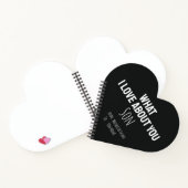 Son Gifts For Him Boy Modern Cute Black DIY Notitieboek (Binnen)