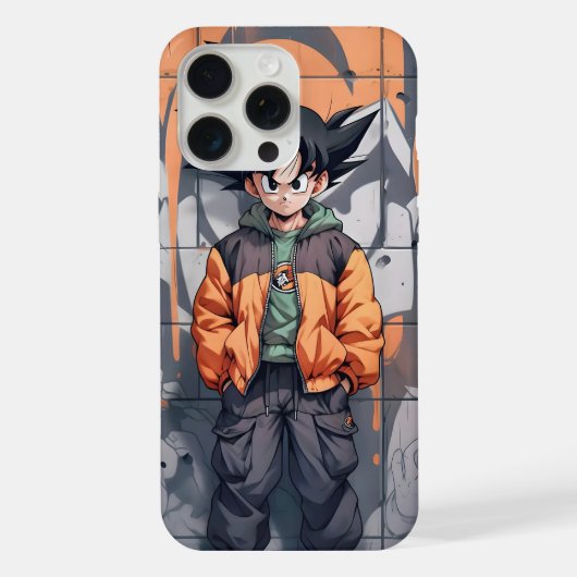 Son Goku Streetwear Editie iPhone Hoesje (Achterkant)