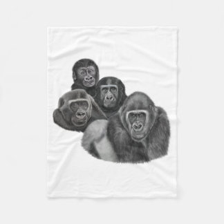 Son Gorilla Blanket By AGE. Gorilla Life GL/TFW Fleece Deken