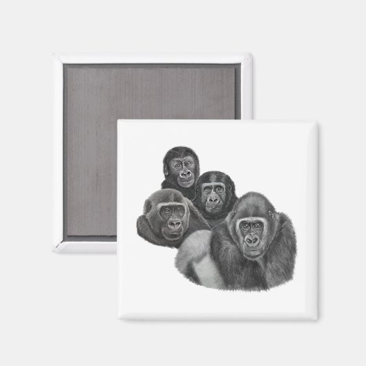 Son Gorilla Magnet By AGE. Gorilla Life (Voorkant / Achterkant)