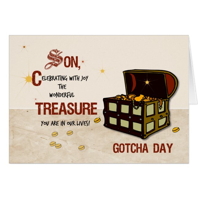 Son Gotcha Day met Pirate Treasure (Voorkant Horizontaal)