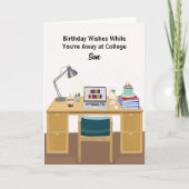 Son Happy Birthday College Dorm Celebration Kaart (Voorkant)