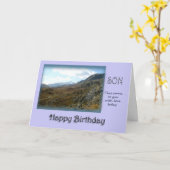 Son Happy Birthday - Mountain top Kaart (Gele Bloem)
