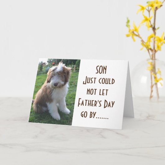 **SON** HAPPY VADERDAG KAART (Gele Bloem)