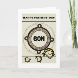 Son / Happy Vaderdag - Maya / hagedissen Kaart