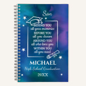 Son High School Graduation Name Year  Notitieboek (Voorkant)