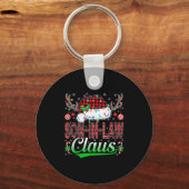 Son-in-law Claus Christmas Light Matching Family X Sleutelhanger (Voorkant)