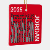 Son-In-Law Extraordinaire CUSTOM Keramisch Ornament (Rechts)