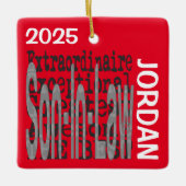 Son-In-Law Extraordinaire CUSTOM Keramisch Ornament (Voorkant)