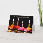 Son in Law Happy Birthday with Cupcakes Kaart (Voorkant)