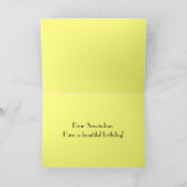 Son-in-Law Verjaardag Zonnebloem Kaart (Binnen)