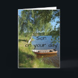 SON IS GEWIST "EEN DAG IN DE LAK VOOR BIRTHDAGKAAR KAART<br><div class="desc">DANK JE VOOR HET OPLOSSEN VAN 1 VAN MIJN 8 STORES EN IK LIEF ERVAN OP DE LAK TE LEVEN ZODAT DEZE KAARTEN ZO VEEL VOOR ME~~ BETEKENEN</div>