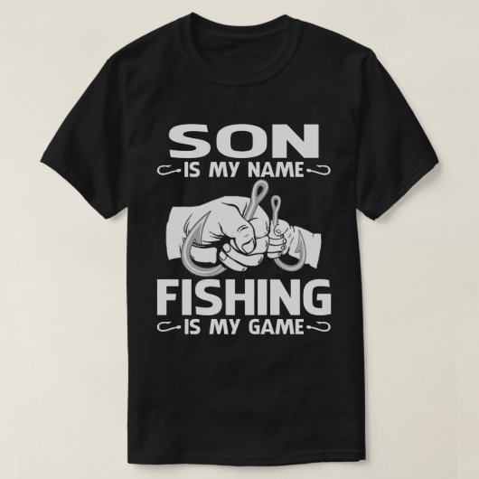SON is mijn naam Vist mijn game T-shirt (Design voorkant)