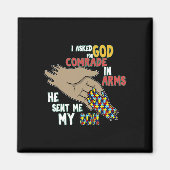 Son Kind Autistic Puzzle Piece Cool Autism Awarene Magneet (Voorkant)