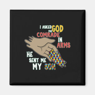 Son Kind Autistic Puzzle Piece Cool Autism Awarene Magneet