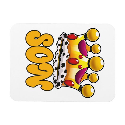 Son Kings crown Magneet (Horizontaal)