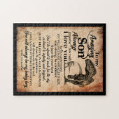 Son Lovers | Aan mijn geweldige zoon herinner ik m Legpuzzel (Horizontaal)