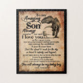 Son Lovers | Aan mijn geweldige zoon herinner ik m Legpuzzel (Verticaal)