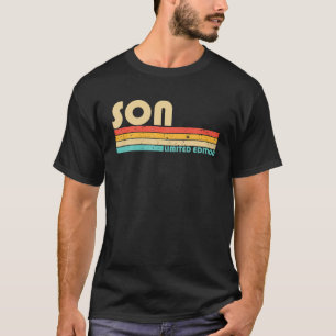 SON Name Personalized Funny Retro Birthday T-shirt
