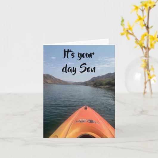 *SON* "NICE SMOOTH RIDE" FOR YOUR BIRTHDAY KAART (Gele Bloem)