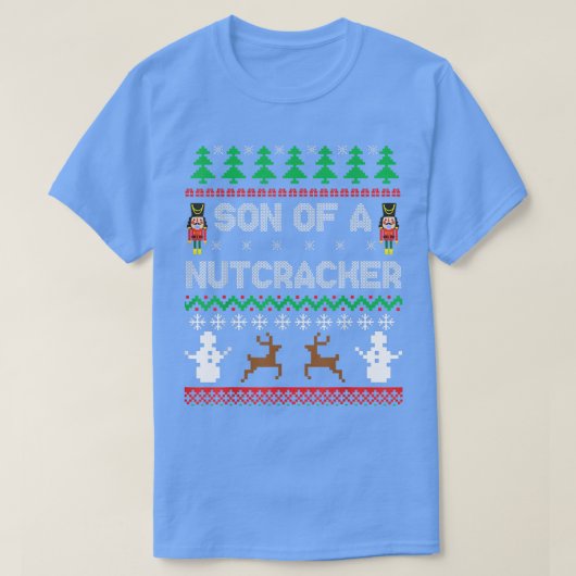 Son of a Nutcracker Funny Ugly Christmas Sweater P T-shirt (Design voorkant)