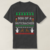 Son of a Nutcracker Funny Ugly Christmas Sweater P T-shirt (Design voorkant)