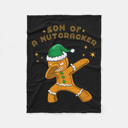 Son Of A Nutcracker Pajamas Christmas Gingerbread Fleece Deken (Voorkant)
