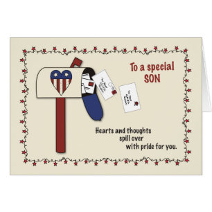 Son Patriotic Mailbox, militaire ondersteuning