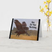 Son Pegasus Verjaardag Wenskaart Kaart (Gele Bloem)