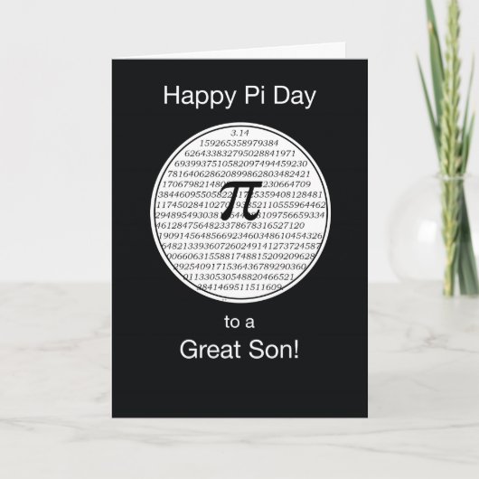 Son Pi Day Circle Kaart (Voorkant)