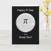 Son Pi Day Circle Kaart (Gele Bloem)