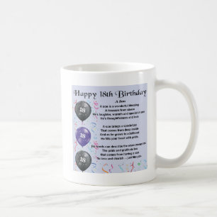 Son Poem 18th Birthday Design Koffiemok