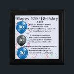 Son Poem - 30th Birthday Design Cadeaudoosje<br><div class="desc">Een geweldig cadeau voor een zoon op zijn 30e verjaardag</div>