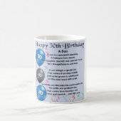 Son Poem - 30th Birthday Design Koffiemok (Center)