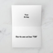 SON-RIDE DE GOLF EN VEEL PLEZIER VERJAARDAG KAART (Binnen)