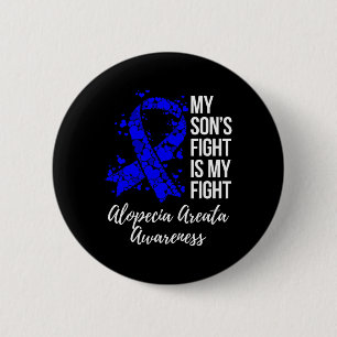 Son’s Fight is mijn strijd tegen Alopecia Areata b Ronde Button 5,7 Cm