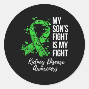 Son’s Fight is mijn strijd tegen nierziekte Ronde Sticker