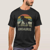 Son Saurus T Rex Dinosaur Sonsaurus Family Matchin T-shirt (Voorkant)
