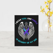 Son Suicide Awareness Shirt Graphic Prevention ITE Kaart (Gele Bloem)