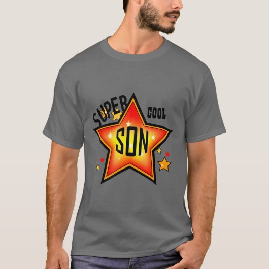 Son Super Cool Star T-shirt (Voorkant)