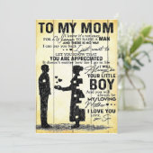 Son to ma Gift | Speciaal cadeau voor het gezin Feestdagenkaart (Staand voorkant)