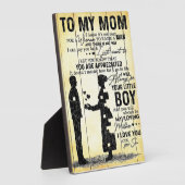 Son to ma Gift | Speciaal cadeau voor het gezin Fotoplaat (Zijkant)