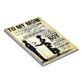 Son to ma Gift | Speciaal cadeau voor het gezin Notitieboek (Rechterzijde)