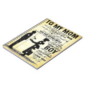 Son to ma Gift | Speciaal cadeau voor het gezin Notitieboek (Linkerzijde)