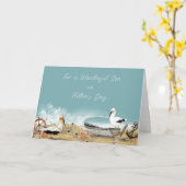 Son Vaderdag Wenskaart Kaart (Gele Bloem)