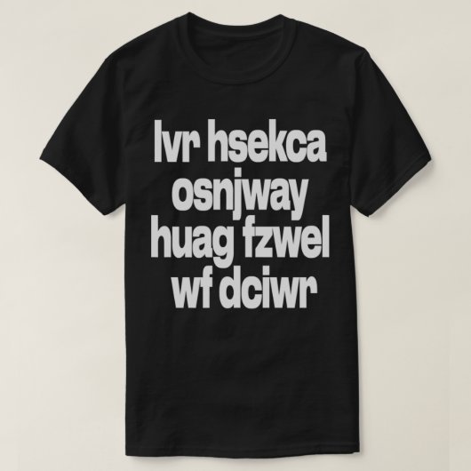 Son Vigenere Cipher geheim de persoon die het heef T-shirt (Design voorkant)