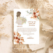Sonata Bridesmaid Terracotta Chic Zachte Boho Herf Kaart